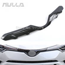 Chrome Front Engine Bumper Grill Upper Center Grille Cover For Toyota Pre-facelift C-HR CHR 2018 2019 Car Detector Carbon Look 2024 - buy cheap