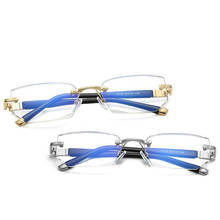 Óculos presbiopia anti-fadiga, óculos para idosos cortados com diamante e antiluz azul para hipermetropia + 1.0 + 1.5 + 2.0 a + 4 2024 - compre barato