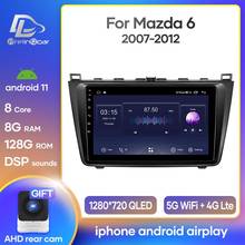 Sistema multimídia automotivo, reprodutor com android 10, rádio estéreo, navegação gps, 2 din, para mazda 6, 2007, 2008, 2009, 2010, 2011 2024 - compre barato