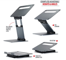 Laptop Stand For Desk, Height Adjustable , Computer Stand For Laptop, Portable Laptop Stands 2024 - compre barato