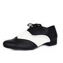 Танцевальные кроссовки из натуральной кожи; обувь для латинских танцев; цвет черный, белый; Современный Джаз; Обувь для бальных танцев для мужчин; обувь для мальчиков; Каблук 4,2 см; 2,2 см; A160 2024 - купить недорого