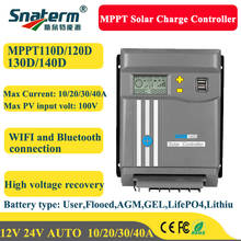 MPPT pantalla LCD 10A 20A 30A 40A con WIFI 12V 12V/24V del regulador de la batería del Panel Solar controlador de carga Dual USB LifePo4/litio. 2024 - compra barato