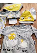 Authentic Unisex Yellow Civcivli 10 Piece Hospital Output Baby Set Lux 100 Cotton High Quality 2024 - buy cheap