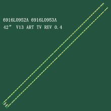 Новая одежда для маленькой девочки 2 шт./компл. 54 светодиодный 468 мм светодиодный Подсветка полосы для 42PFL5008M 6922L-0030A 42 арт ТВ REV 0,6 1 R L-TYPE 6920L-0001C 6916L0952A 2024 - купить недорого