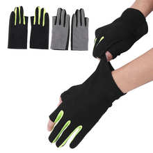 Anti Slip Cycling Gloves 2 Cut Finger Fishing Riding Gloves Breathable Sun Protection Anti-sweat Mountain Bike Sports Gloves 2024 - buy cheap