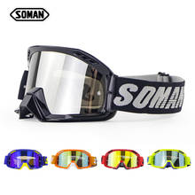 SOMAN SM15 Motocross Goggles With Tear Off Films Motorcycle Helmet Glasses Dirt Bike Gafas Oculos Motocross casco moto Goggle 2024 - buy cheap