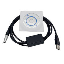 5 шт. Новый 1,8 м GEV189 (734700) USB кабель для передачи данных кабель для leica total station digital theodolite surveying 5pin port 2024 - купить недорого