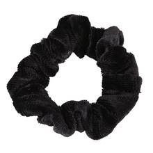 10 Pack Black Velvet Scrunchie Hair Elastics Hair Bobbles Hair Bands 2024 - buy cheap