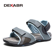 DEKABR-Sandalias para hombre informales de malla transpirable, zapatos de verano, calzado de playa, diseño a la moda, suela blanda, talla grande 39-46 2024 - compra barato