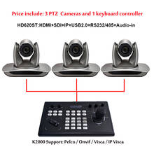 Controller Joystick Keyboard ONVIF/VISCA 1080p60 Video Broadcasting Conference PTZ Camera 20X Optical Zoom with SDI HDMI LAN 2024 - buy cheap