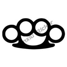 Funny Brass Knuckles Car Stickers and Decals Cover Scratches Decoration for Bumper Bodywork Windshield Suv Glue Sticker KK15cm 2024 - buy cheap