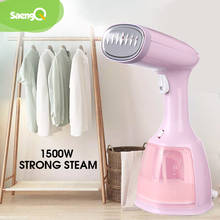 Saengq vapor ferro vestuário handheld tecido 1500w viagem vertical 280ml mini portátil casa viajando para roupas engomar 2024 - compre barato