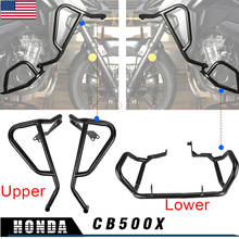 Protector de marco de carenado para motocicleta, parachoques superior e inferior para Honda CB500X CB 500 X CB 500X 2019 2020, color negro 2024 - compra barato