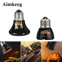 E27 Pet Heating lamp Mini Infrared Ceramic Emitter Heat Bulb Pets Turtle Heating Light Box Warmer Light Bulbs 25/50/75/100W 2024 - купить недорого