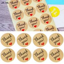 New DIY Kraft Label Sticker For Hand Made Gift Cake Candy Paper 60Pcs Tags/Thank You Love Self-adhesive Stickers 2024 - buy cheap