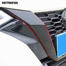 Cubierta de rejilla central delantera para coche, pegatina de moldura para Nissan Sentra Bluebird Sylphy 2020 2021, accesorios exteriores 2024 - compra barato