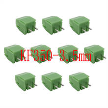 KF350-3.5-2P 300v 10a 3.5mm passo kf350 2 pinos maneira reta pino pcb parafuso blocos de terminais conector para 24-18 awg cabo 2024 - compre barato