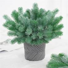 16 Forks Artificial Pine Needle Branches Fake Plant Flowers Christmas Tree Party Wedding Decor DIY Handcraft Living Room Decor 2024 - buy cheap