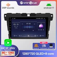 Prelingcar-rádio multimídia estéreo automotivo com gps, android 2008, painel de navegação para mazda visual cx7 cx 7 anos 2004-2012 2024 - compre barato