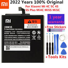 BM35 BM36 BM37 BM38 BN20 Battery For Xiaomi Mi 4C 5C 4S 5S Plus Mi4C Mi5S Mi5C Replacement Lithium Polymer Bateria+ Free Tools 2024 - buy cheap