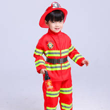 Uniforme Sam de bombero para niños y adultos, disfraces de bombero, accesorios de carnaval, ropa de juego 2024 - compra barato