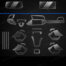 Película Interior de coche, panel de engranaje Central, pantalla de Control de salpicaduras, TPU lcd, pegatina protectora para Audi q3 2019 2020 2024 - compra barato