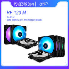 DEEPCOOL RF120M 3in1 5in1 120mm Case Fan PWM 12V/4PIN RGB Computer Case CPU Cooling Fans Quiet 2024 - buy cheap