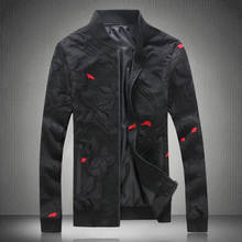 Luxury Red Black Jacquard Jacket Men 2020 Retro Bomer Male Jacket Classic Casual Elegant Men Outfit 5xl Jaqueta Masculina 2024 - buy cheap