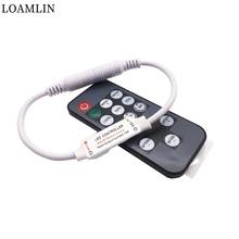 5-24V 14Keys RF LED Strip Controller Mini Dimmer RF Remote For 5050 2835 Led Strip Single Color 2024 - buy cheap