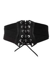Cinturón negro de alta elasticidad para mujer, cinturón ancho ajustado, decorativo, corsé 2024 - compra barato