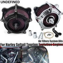 Air Filter For Harley EVO Dyna Softail Touring Road King Electra Glide 93-99 Motorcycle Turbine Intake Air Filters System Kits 2024 - buy cheap
