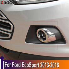 Embellecedor de luz antiniebla delantera para Ford EcoSport, embellecedor de cubierta de lámpara de luz, accesorios de Exterior, pegatina, ABS cromado, 2013, 2014, 2015, 2016 2024 - compra barato