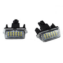 Luces LED para matrícula de coche, bombilla sin errores 18SMD para PEUGEOT 206, 207, 306, 307, 406 y CITROEN C3, C4, C5, 2 piezas 2024 - compra barato