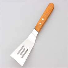 Stainless Steel Steak Fried Shovel Spatula Pizza Grasping Cutters Spade Pastry BBQ Tools Wooden Rubber Handle Kitchen Tools 2024 - buy cheap