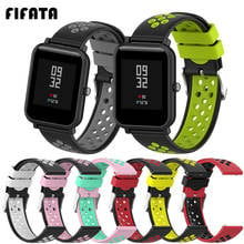 FIFATA-Correa de silicona para reloj Xiaomi Huami Amazfit Bip/GTR/GTS/Pace/Stratos 3/Garmin Vivoactive 3/Venu SQ, doble Color, 20 y 22MM 2024 - compra barato