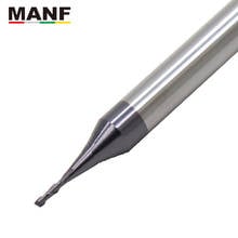 MANF Mill HRC50 2 Flute 0.3 0.4 0.6 0.9 Small Diameter Endmills Tungsten Carbide End Mill Solid Carbide Milling Cutter 2024 - buy cheap