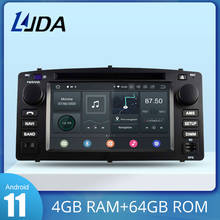 Автомобильный DVD-плеер LJDA Android 10,0 для Toyota Corolla E120 BYD F3 GPS-навигация стерео 2 Din автомобильное радио 4 Гб + 64 Гб мультимедиа DSPIPS 2024 - купить недорого