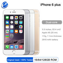 Оригинальный Apple iPhone 6 Plus, разблокированный, экран 5,5 дюйма, IOS, сканер отпечатков пальцев, 4G LTE, 1 ГБ ОЗУ, 16/64/128 Гб ПЗУ, iPhone 6 plus, б/у телефон 2024 - купить недорого