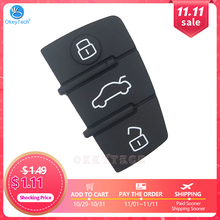 OkeyTech 3 Button Replacement Repair Skin Flip Folding Car Key Shell Case Rubber Pad For Audi A3 A4 A5 A6 A8 Q5 Q7 TT S LINE RS 2024 - купить недорого