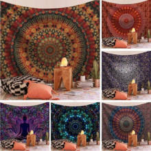 Mandala Printing Tapestry Wall Hanging Sandy Beach Throw Rug Blanket Camping Tent Travel Mattress Bohemian Home Decor Tapestries 2024 - buy cheap