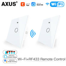 AXUS WiFi Smart Touch Switch RF433 Transmitter 1/2/3 Gang 2/3 Way Remote Control Wall Light Switch Works with Alexa Google Home 2024 - buy cheap