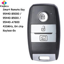 KEYECU Keyless-Go Смарт дистанционные брелки для ключей с 3 кнопками 433 МГц 8A чип-брелок для Kia K3 2014-2017, 95440-B5000 95440-B5001 95440-A7800 2024 - купить недорого