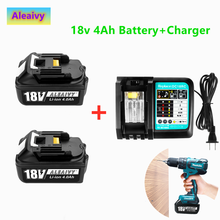 WIth Charger BL1860 Rechargeable Battery 18 V 4000mAh Lithium Ion for Makita 18v Battery 6ah BL1840 BL1850 BL1830 BL1860B LXT400 2024 - buy cheap