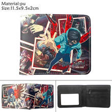 Anime Tokyo Ghoul PU Wallet Kaneki Ken Boys Girls Cartoon Zip Coin Pocket Short Bifold Photo Card Holder Layers Leather Purses 2024 - buy cheap