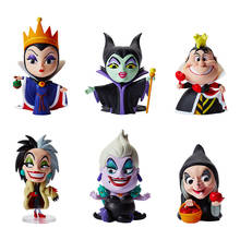 Figuras de acción de Disney Q Posket Blind Box, juguetes de maléfica, Ursula Cruella, modelo de decoración para niños, regalos 2024 - compra barato