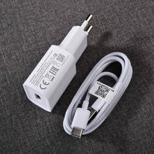 XIAOMI-cargador rápido Original, de 18W adaptador USB, Cable de TYPE-C de 100CM para Mi 6, 8, 9, 10, Redmi Note 7, 8 Pro, A2, A3 Lite, F1, MDY-08-EI 2024 - compra barato