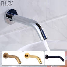 Wall Mounted Bathroom Basin Sink Faucet Cold & Hot Hand Touch Tap Automatic Inflated Sensor Faucet Crane ELS84 2024 - buy cheap