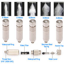 10PCS High Pressure Spray Nozzle Dry Fog Mist Ceramic Spray Core Nozzle For Humidification Cooling Nickel Plated Brass 0.1-0.8mm 2024 - buy cheap