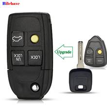 Bilchave 5pcs Modified Flip Folding Remote Car Key Shell Case Fob 4BT For Volvo XC70 XC90 V50 V70 S40 V40 V90 C70 S60 S80 S70 2024 - buy cheap