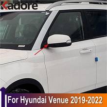 Espelho retrovisor para porta lateral de hyundai, capa de fibra de carbono, acabamento decorativo, acessórios automotivos, cromados 2024 - compre barato